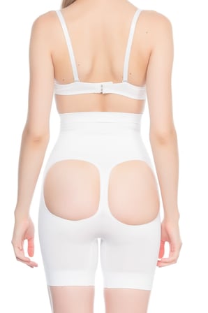 Arias Closet Beyaz MI Emay  Popo Açık Masajlı Boxer Korse