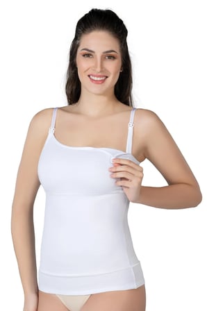 Arias Closet Beyaz MI Emay  Modal Cotton Emzirme Atlet Korse