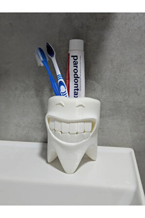 Just3dprintings Diş Şeklinde Diş Fırçalık