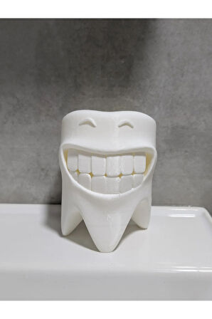 Just3dprintings Diş Şeklinde Diş Fırçalık