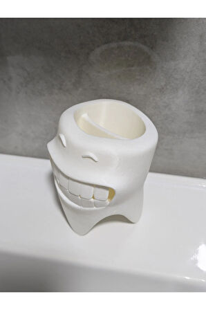 Just3dprintings Diş Şeklinde Diş Fırçalık