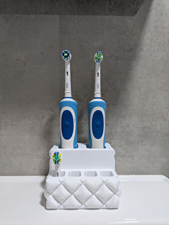 Just3dprintings Oral-B Diş Fırçası ve Başlık Tutucu