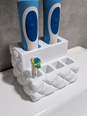 Just3dprintings Oral-B Diş Fırçası ve Başlık Tutucu