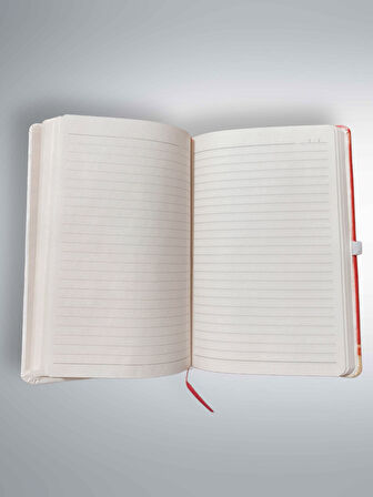 KURUKAFA Özel Tasarım Kapaklı Çizgili Defter – 80 Yaprak Ajanda / Günlük