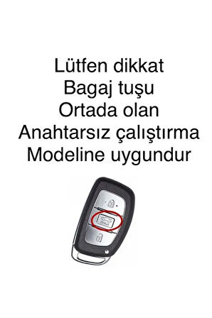 Hyundai Sonata Tuscon Uyumlu Lüks Anahtar Koruma Kılıf Lütfen Anahtar Teyit Yapınız