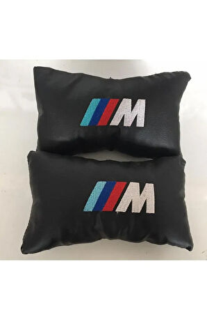 M Nakışlı Deri 1 Çift Boyun Yastık Ve 1 Çift Kemer Pedi