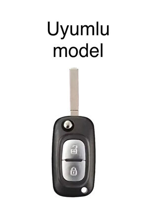 Renault Clio Megane Kangoo Modus Uyumlu Silikon Anahtar Koruma Kılıfı 2.Resime Bakınız