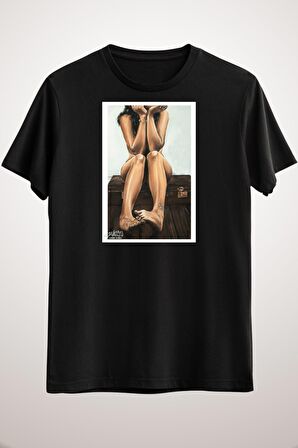 Erkek Siyah Jeremy Worst "naked Goose" Original Artwork