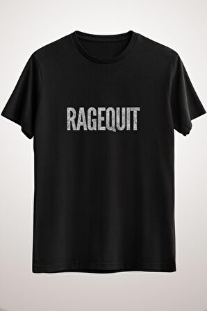 Erkek Siyah Simple Ragequit