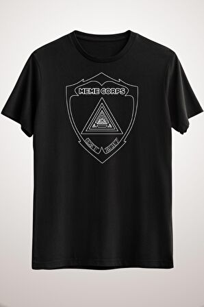 Erkek Siyah Maskan - Meme Corps Tee