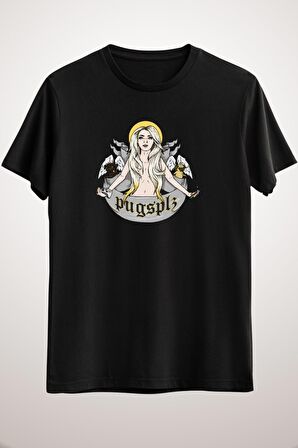 Erkek Siyah Pugsplz Logo