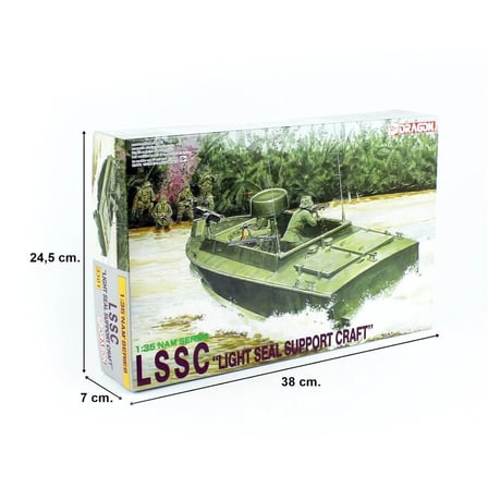 Dragon 3301, 1/35 LSSC (Hafif SEAL Destek Teknesi) ve 6 Figür Maketi