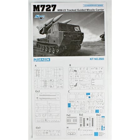 Dragon 3588, 1/35 M727 MIM-23 HAWK M192 Plastik Maketi