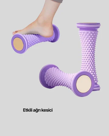 Ayak Masaj Rulosu Akupresur Silindir Kas Gevşetici Taşınabilir