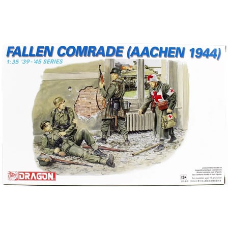 Dragon 6119, 1/35 Yere Düşmüş Yoldaş ve Asker Figürleri (Aachen1944) Maketi