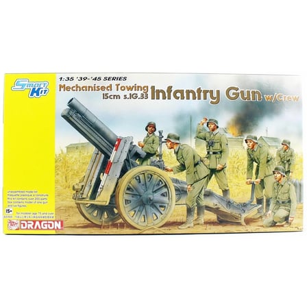 Dragon 6261, 1/35 15cm s.IG.33 Mekanize Piyade Topu ve Mürettebatı Maketi
