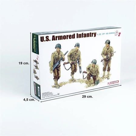 Dragon 6366, 1/35 U.S. Zırhlı Piyade Figürleri Gen2 Maketi