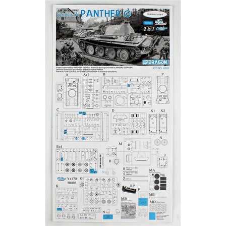 Dragon 6602, 1/35 Sd.Kfz.171 Panther G Tank Plastik Maketi