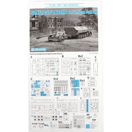 Dragon 6664, 1/35 Sd.Kfz.251/1 Ausf.D (2 in 1) Plastik Maketi