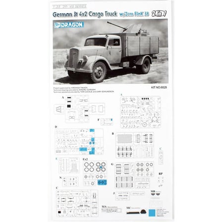 Dragon 6828 1/35 German 3t 4x2 Truck w/2cm FlaK 38 Askeri Araç Maketi