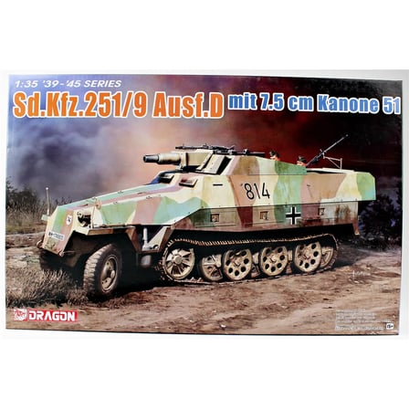 Dragon 6863, 1/35 Sd.Kfz.251/9 Ausf.D Alman Plastik Maketi