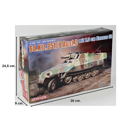 Dragon 6863, 1/35 Sd.Kfz.251/9 Ausf.D Alman Plastik Maketi