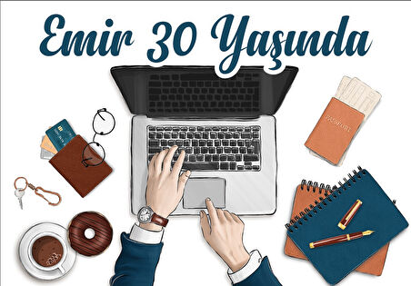 İş Hayatı Temalı Doğum Günü Afişi - 50x70 Cm