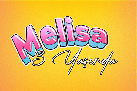 İsimli Doğum Günü Afişi - 50x70 Cm