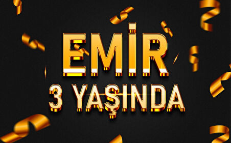 Gold Temalı Doğum Günü Afişi - 70x100 Cm