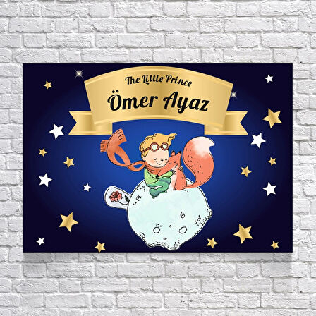 Küçük Prens Temalı Doğum Günü Afişi 50X70 cm