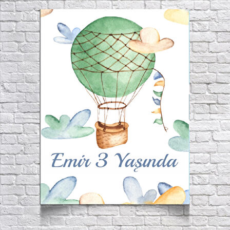 Balon Temalı Doğum Günü Afişi 70X100 cm