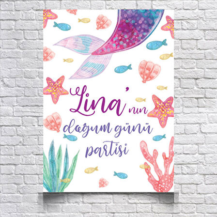 Deniz Temalı Doğum Günü Afişi 35X50 cm