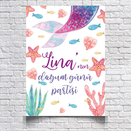 Deniz Temalı Doğum Günü Afişi 50X70 cm