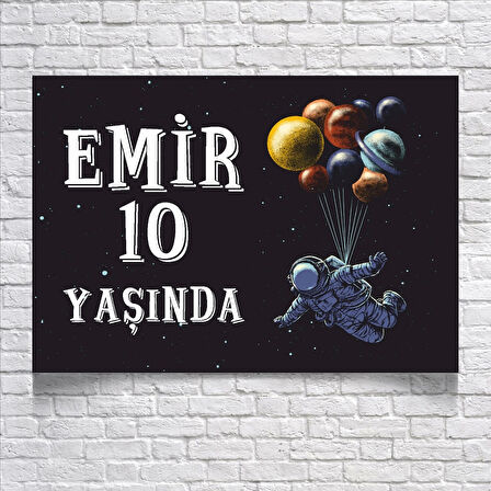 Astront Temalı Doğum Günü Afişi 35X50 cm