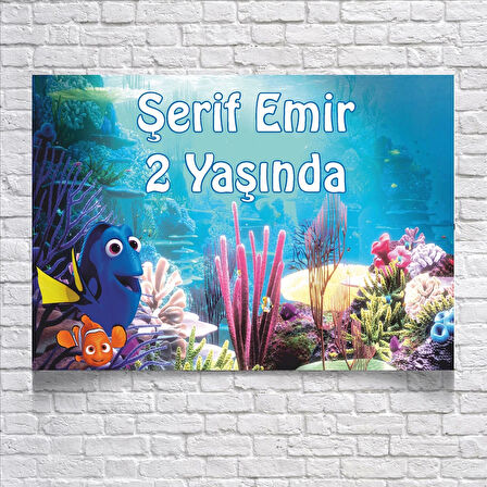 Deniz Temalı Doğum Günü Afişi 50X70 cm