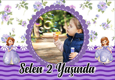 Peri Temalı Doğum Günü Afişi 100X150 cm