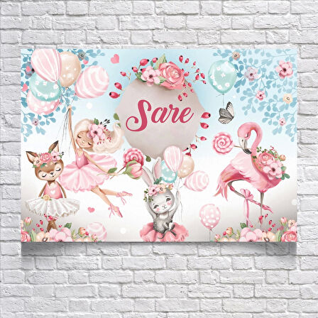 Sevimli BalerinlerTeması Doğum Günü Afişi 35X50 cm