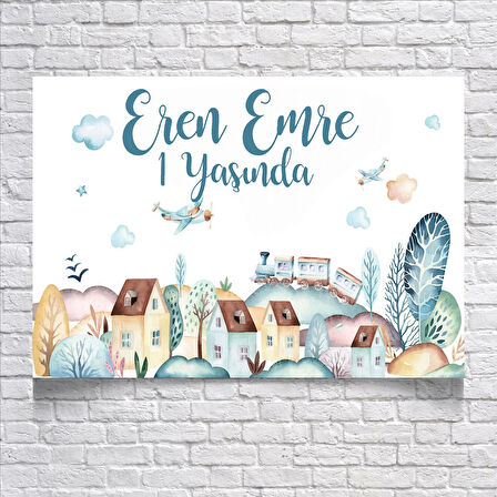 Manzara Temalı Doğum Günü Afişi 100X150 cm