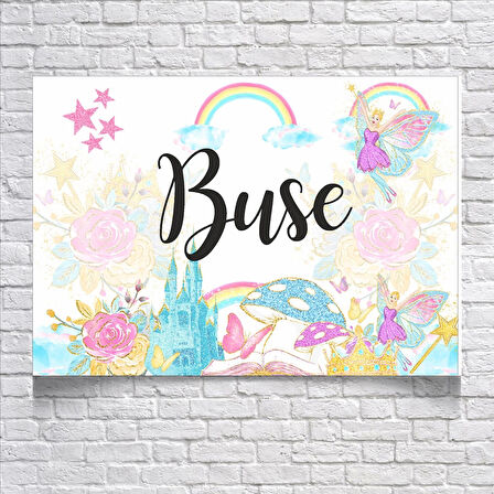 Peri Temalı Doğum Günü Afişi 100X150 cm