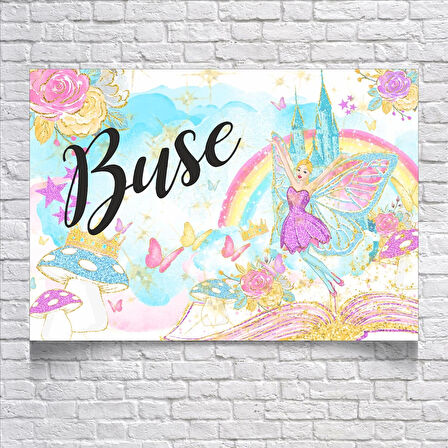 Peri Temalı Doğum Günü Afişi 100X150 cm