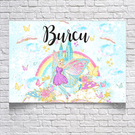 Peri Temalı Doğum Günü Afişi 70X100 cm