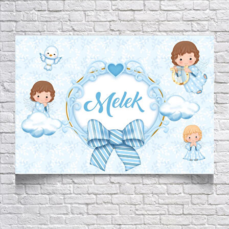 Melek Temalı Doğum Günü Afişi 50X70 cm