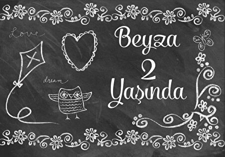 Sevimli Ayıcık Temalı Doğum Günü Afişi 70X100 cm