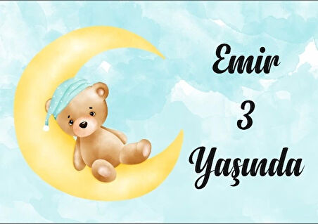 Sevimli Hayvanlar Temalı Doğum Günü Afişi 70X100 cm