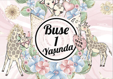 Kedi Teamlı Doğum Günü Afişi 35X50 cm