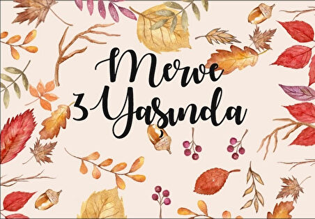 Yeşil ve Sarı Doğum Günü Afişi 50X70 cm