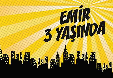 Batman Arka plan Doğum Günü Afişi 70X100 cm