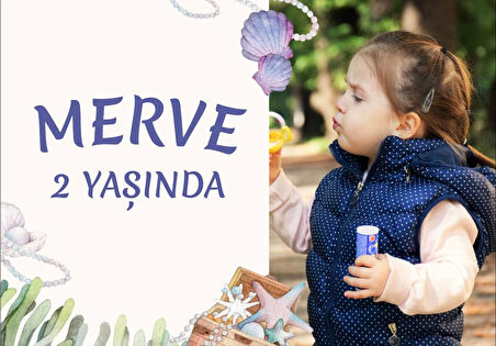 Flamingo Temalı Doğum Günü Afişi 35X50 cm