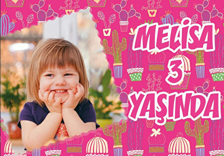 Kedi Teamlı Doğum Günü Afişi 35X50 cm