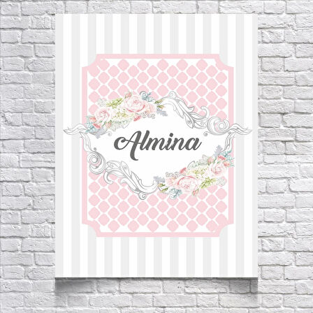 PEMBE BALIK PULU TEMALI DOĞUM GÜNÜ AFİŞİ 50X70 cm